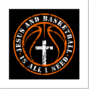 Basketball and Jesus Christian Faith Love Basketball & Jesus Posters and Art